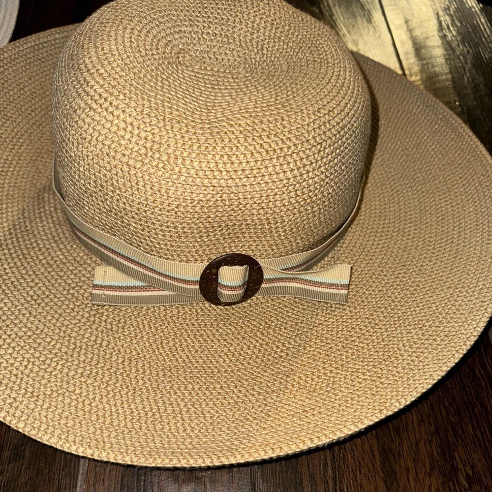 Sunday Afternoons Sun Hat | Wide Brim Straw Look UPF 50+